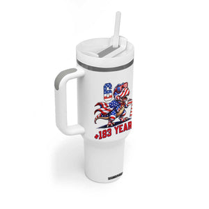 Funny 67 Meme Dinosaur American Pride Tumbler With Handle USA 250th Anniversary TS12 Print Your Wear