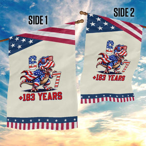 Funny 67 Meme Dinosaur American Pride Patriotic Garden Flag USA 250th Anniversary