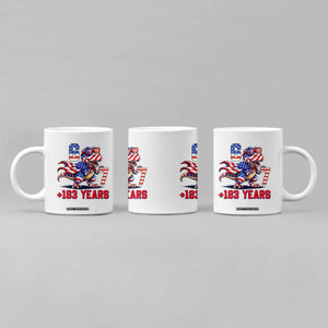Funny 67 Meme Dinosaur American Pride Coffee Mug USA 250th Anniversary