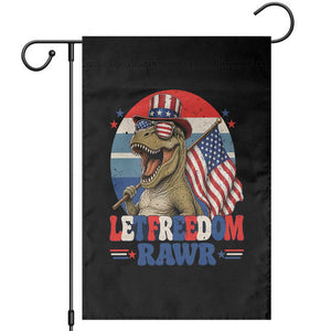 Red White Blue Dinosaur Pride Garden Flag Let Freedom Rawr TS12 Black Print Your Wear