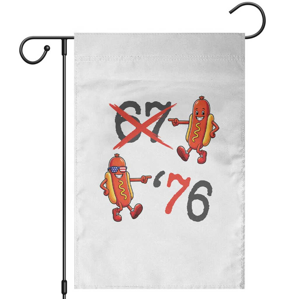 Funny 67 Meme Hot Dog Lover Garden Flag USA 250 BBQ Celebration TS12 White Print Your Wear