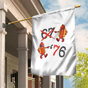 Funny 67 Meme Hot Dog Lover Garden Flag USA 250 BBQ Celebration
