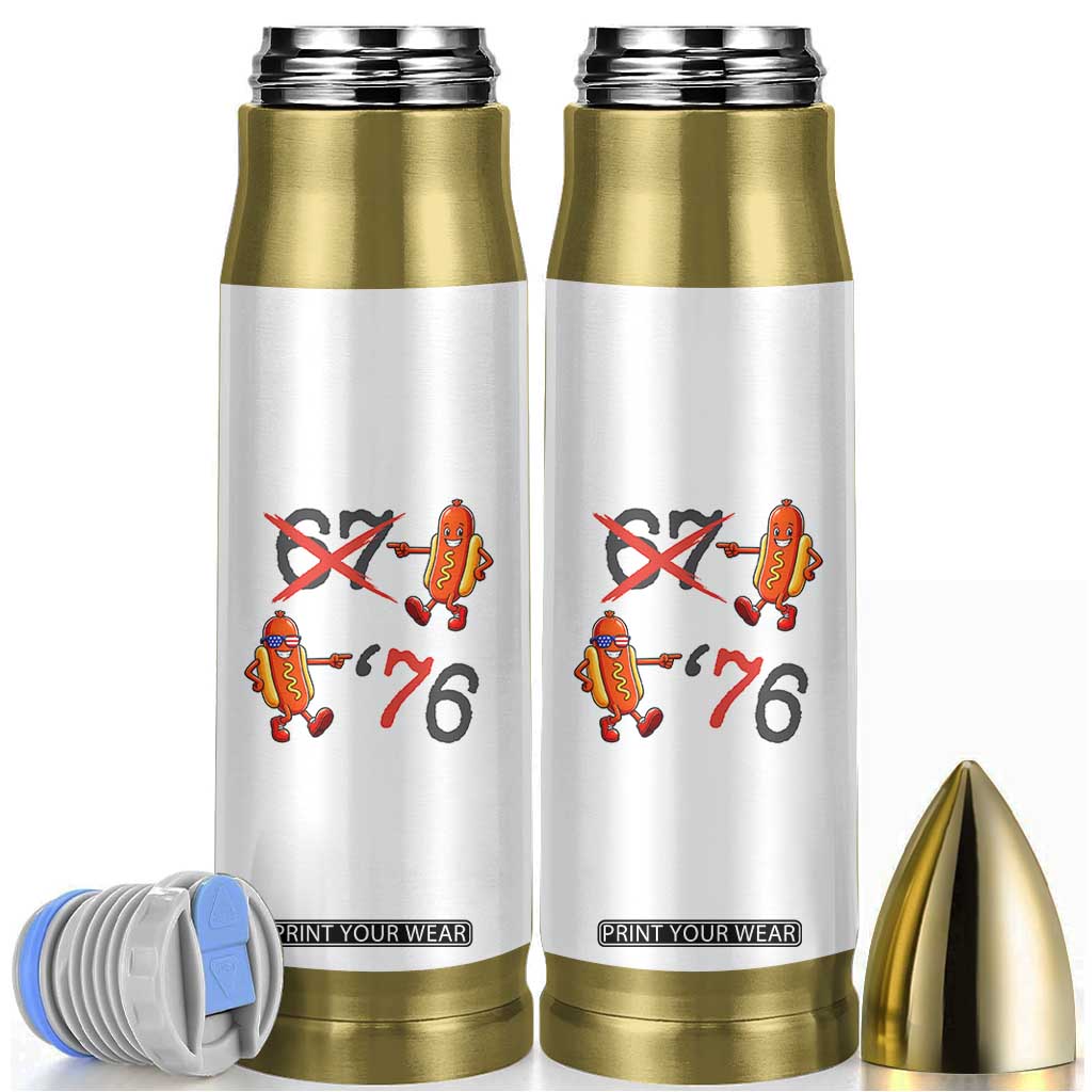 Funny 67 Meme Hot Dog Lover Bullet Tumbler USA 250 BBQ Celebration