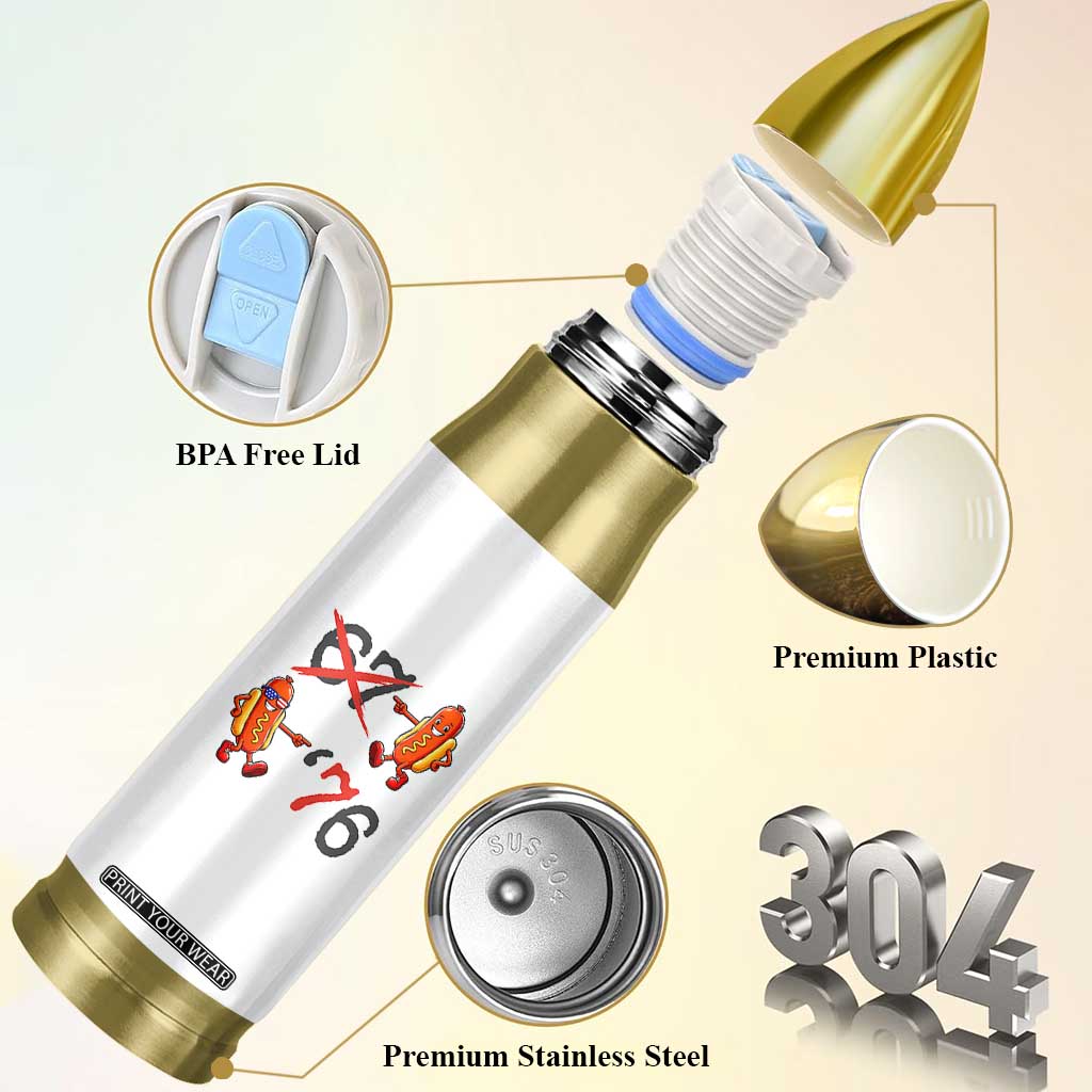 Funny 67 Meme Hot Dog Lover Bullet Tumbler USA 250 BBQ Celebration
