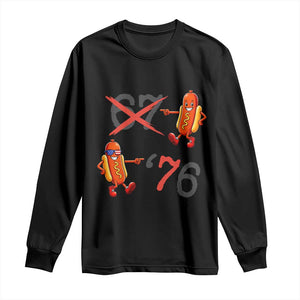 Funny 67 Meme Hot Dog Lover Long Sleeve Shirt USA 250 BBQ Celebration