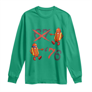 Funny 67 Meme Hot Dog Lover Long Sleeve Shirt USA 250 BBQ Celebration