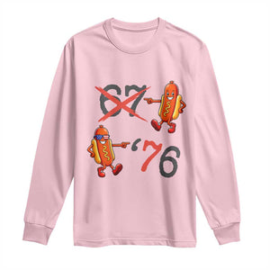 Funny 67 Meme Hot Dog Lover Long Sleeve Shirt USA 250 BBQ Celebration