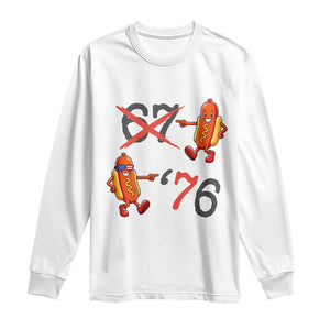 Funny 67 Meme Hot Dog Lover Long Sleeve Shirt USA 250 BBQ Celebration