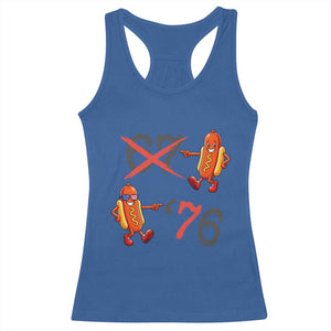 Funny 67 Meme Hot Dog Lover Racerback Tank Top USA 250 BBQ Celebration