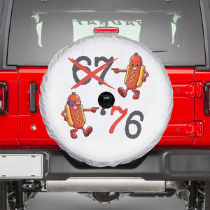 Funny 67 Meme Hot Dog Lover Spare Tire Cover USA 250 BBQ Celebration