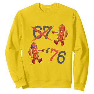 Funny 67 Meme Hot Dog Lover Sweatshirt USA 250 BBQ Celebration