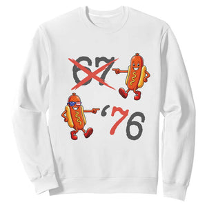 Funny 67 Meme Hot Dog Lover Sweatshirt USA 250 BBQ Celebration