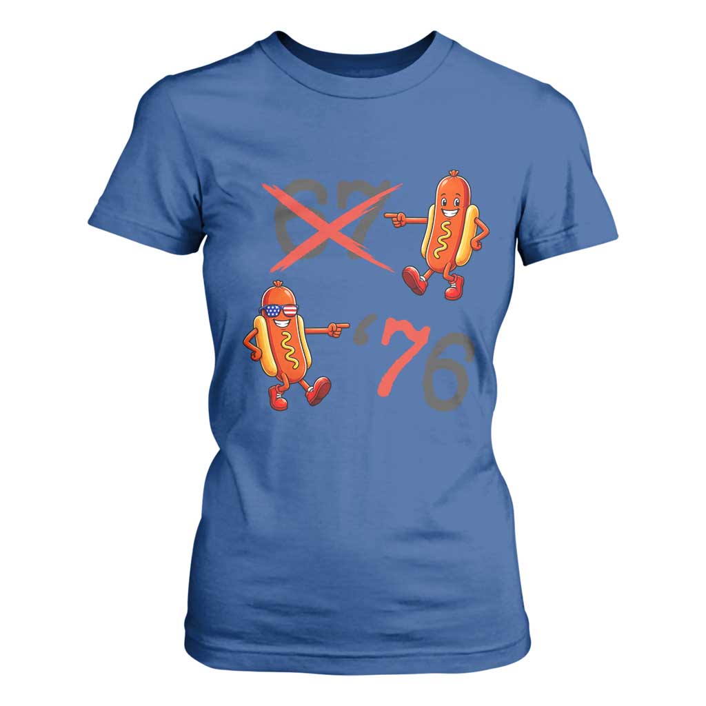 Funny 67 Meme Hot Dog Lover T Shirt For Women USA 250 BBQ Celebration