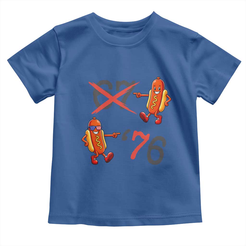 Funny 67 Meme Hot Dog Lover Toddler T Shirt USA 250 BBQ Celebration