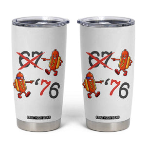 Funny 67 Meme Hot Dog Lover Tumbler Cup USA 250 BBQ Celebration