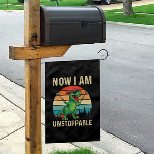 Now I Am Unstoppable Garden Flag Funny Mama Saurus Dinosaur TS12 Print Your Wear