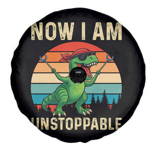Now I Am Unstoppable Spare Tire Cover Funny Mama Saurus Dinosaur TS12 Print Your Wear