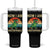Now I Am Unstoppable Tumbler With Handle Funny Mama Saurus Dinosaur TS12 One Size: 40 oz Black Print Your Wear