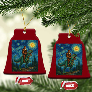 Bigfoot Dinosaur Ceramic Ornament Funny Prehistoric Starry Night Van Gogh TS12 Print Your Wear