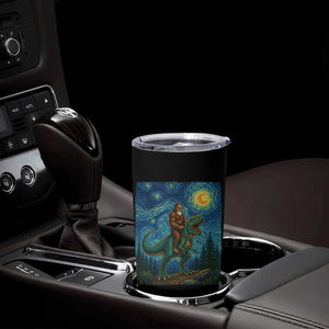 Bigfoot Dinosaur Tumbler Cup Funny Prehistoric Starry Night Van Gogh TS12 Print Your Wear
