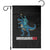 Patriotic Dinosaur Garden Flag Funny Amerisaurus Rex Statue Of Liberty Dino TS12 Black Print Your Wear