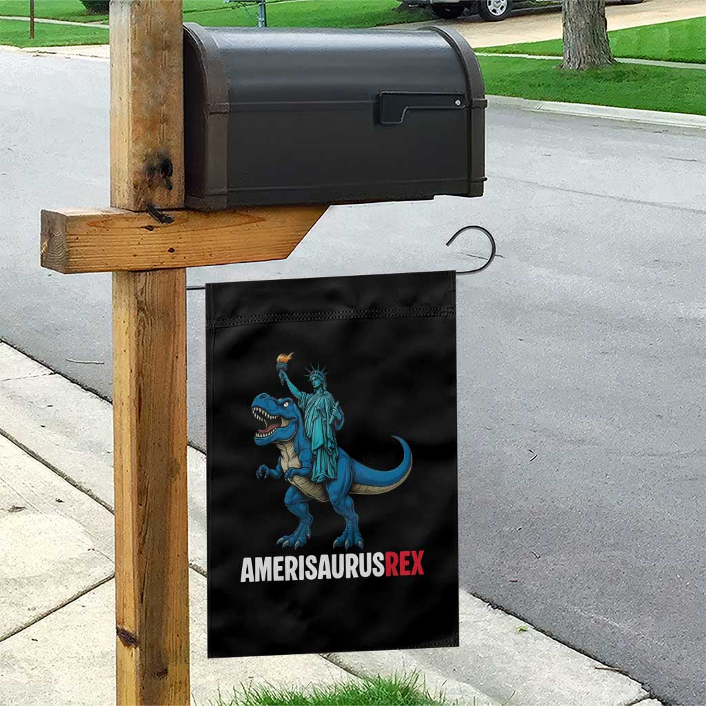 Patriotic Dinosaur Garden Flag Funny Amerisaurus Rex Statue Of Liberty Dino TS12 Print Your Wear