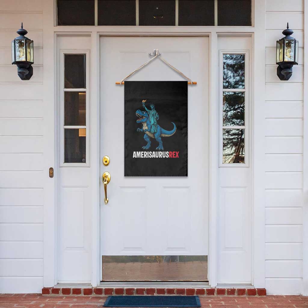 Patriotic Dinosaur Garden Flag Funny Amerisaurus Rex Statue Of Liberty Dino TS12 Print Your Wear