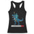 Patriotic Dinosaur Racerback Tank Top Funny Amerisaurus Rex Statue Of Liberty Dino TS12 Black Print Your Wear