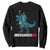 Patriotic Dinosaur Sweatshirt Funny Amerisaurus Rex Statue Of Liberty Dino TS12 Black Print Your Wear