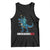 Patriotic Dinosaur Tank Top Funny Amerisaurus Rex Statue Of Liberty Dino TS12 Black Print Your Wear