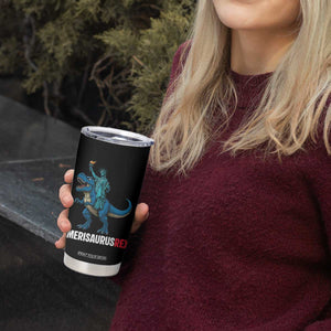 Patriotic Dinosaur Tumbler Cup Funny Amerisaurus Rex Statue Of Liberty Dino TS12 Print Your Wear