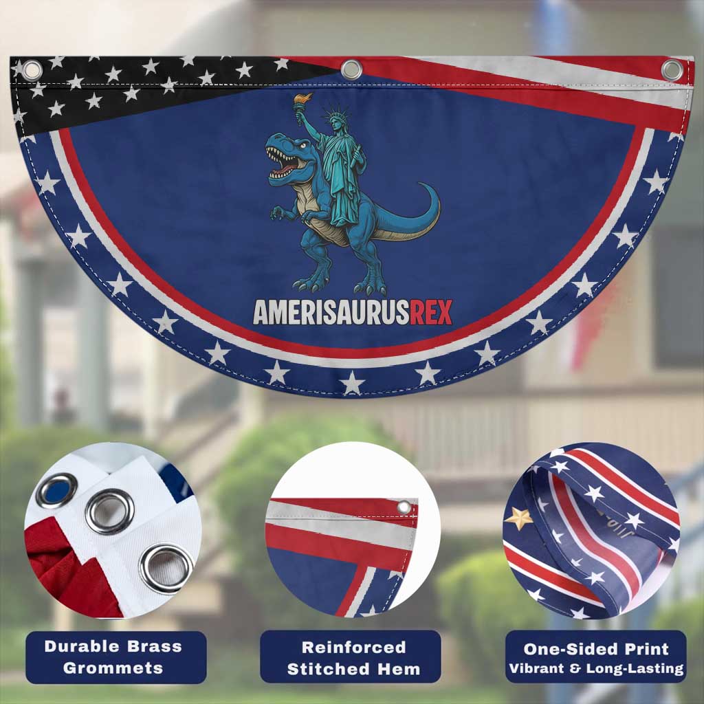 Dinosaur Lover Patriotic Fan Flag Funny Amerisaurus Rex Statue Of Liberty Dino