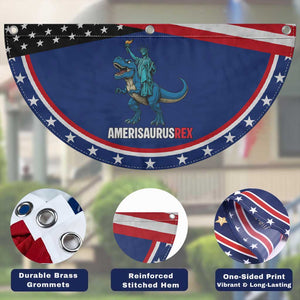Dinosaur Lover Patriotic Fan Flag Funny Amerisaurus Rex Statue Of Liberty Dino