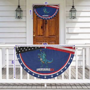 Dinosaur Lover Patriotic Fan Flag Funny Amerisaurus Rex Statue Of Liberty Dino