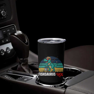 Funny Dinosaur Tumbler Cup Fishsaurus Rex Fishing Lover TS12 Print Your Wear