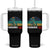 Funny Dinosaur Tumbler With Handle Fishsaurus Rex Fishing Lover TS12 One Size: 40 oz Black Print Your Wear