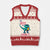 Funny Dinosaur V-Neck Knit Sweater Vest I Am Rexy And I Know It TS12 Beige Red Print Your Wear