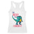 Funny Dinosaur Racerback Tank Top I Am Rexy And I Know It TS12 White Print Your Wear