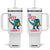 Funny Dinosaur Tumbler With Handle I Am Rexy And I Know It TS12 One Size: 40 oz White Print Your Wear