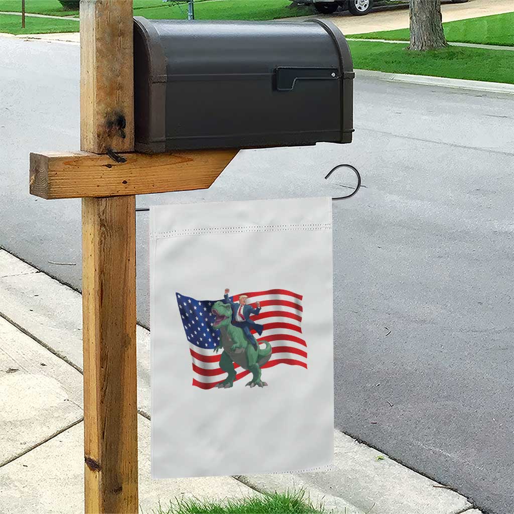 Funny Trump Riding Dinosaur Garden Flag America Flag Patriotic TS12 Print Your Wear