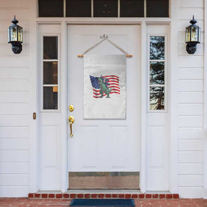 Funny Trump Riding Dinosaur Garden Flag America Flag Patriotic TS12 Print Your Wear