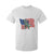 Funny Trump Riding Dinosaur T Shirt For Kid America Flag Patriotic TS12 White Print Your Wear