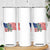 Funny Trump Riding Dinosaur Skinny Tumbler America Flag Patriotic TS12 Print Your Wear