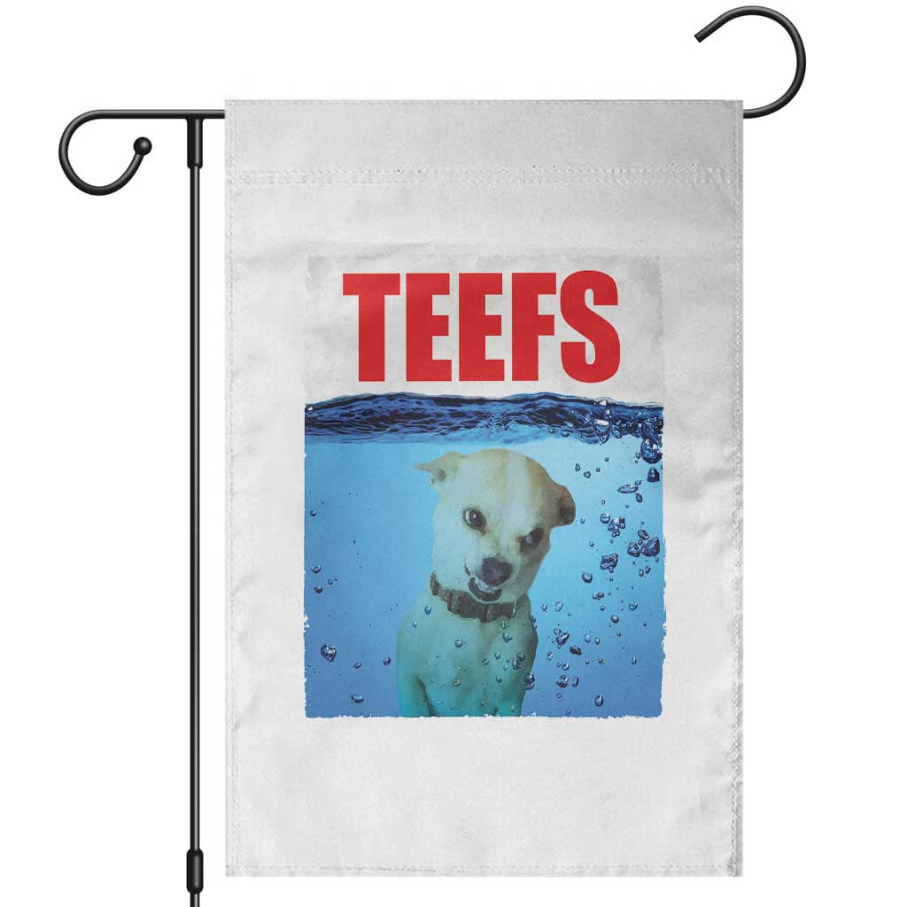 Chihuahua Dog Meme Garden Flag Funny Horror Movie Poster Dog Teefs TS12 White Print Your Wear