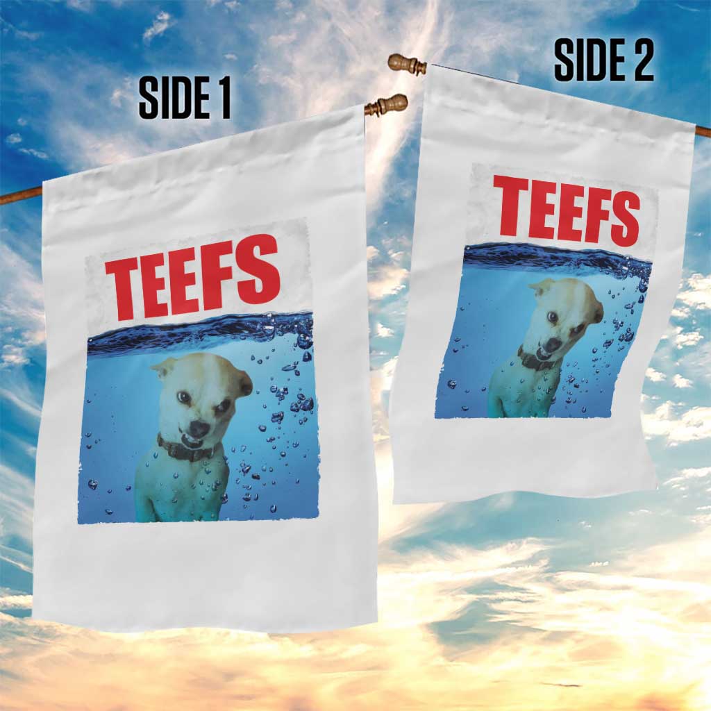 Chihuahua Dog Meme Garden Flag Funny Horror Movie Poster Dog Teefs TS12 Print Your Wear