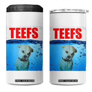 Chihuahua Dog Meme 4 in 1 Can Cooler Tumbler Funny Horror Movie Poster Dog Teefs TS12 One Size: 16 oz White Print Your Wear