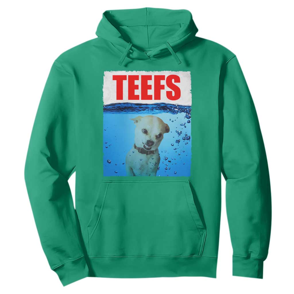 Chihuahua Dog Meme Hoodie Funny Horror Movie Poster Dog Teefs TS12 Irish Green Print Your Wear