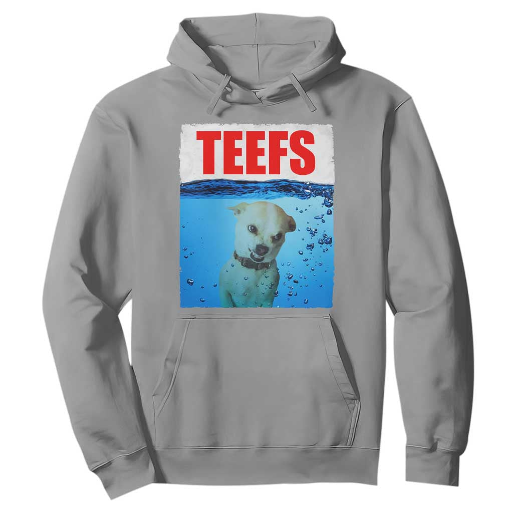 Chihuahua Dog Meme Hoodie Funny Horror Movie Poster Dog Teefs TS12 Sport Gray Print Your Wear
