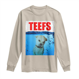 Chihuahua Dog Meme Long Sleeve Shirt Funny Horror Movie Poster Dog Teefs TS12 Sand Print Your Wear