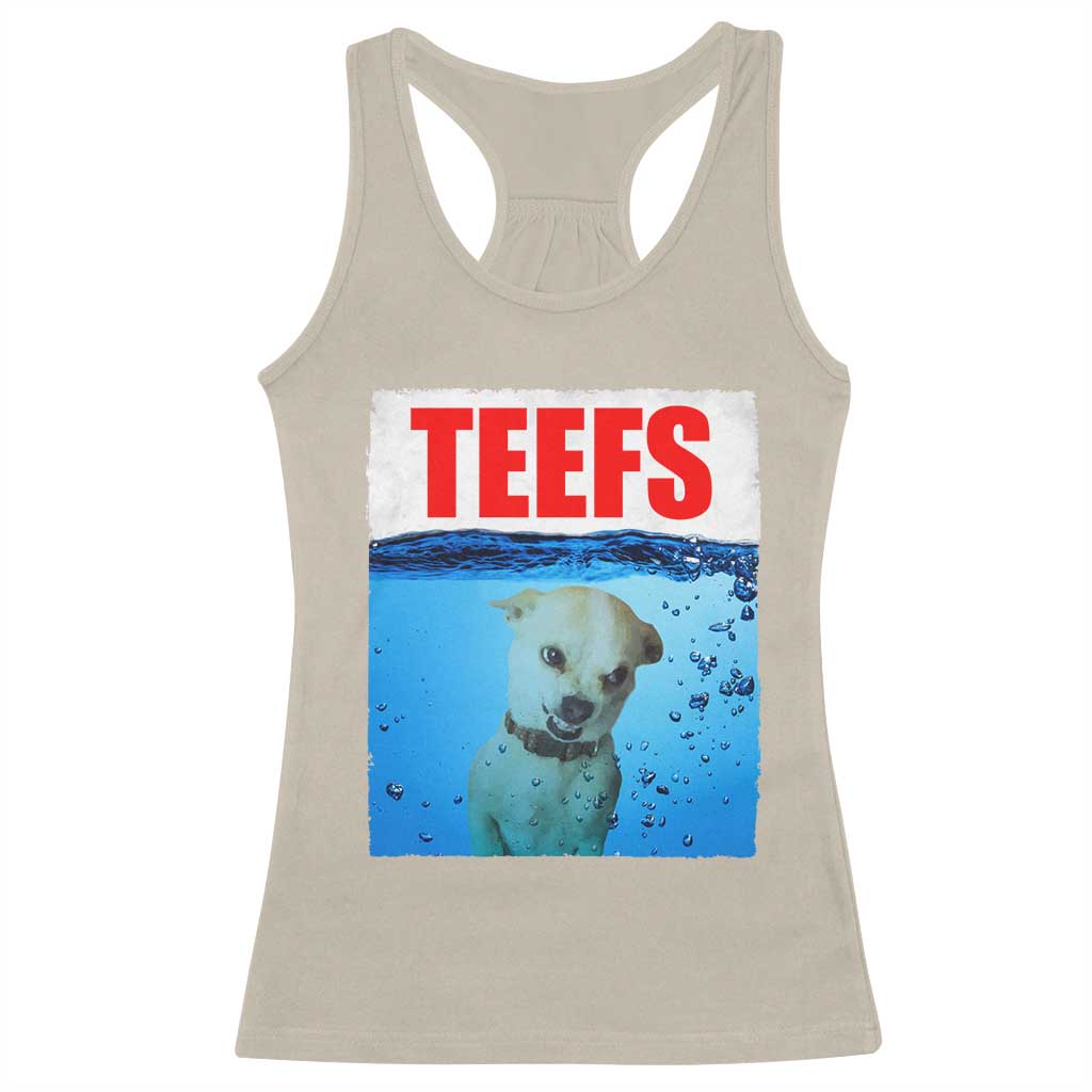 Chihuahua Dog Meme Racerback Tank Top Funny Horror Movie Poster Dog Teefs TS12 Sand Print Your Wear